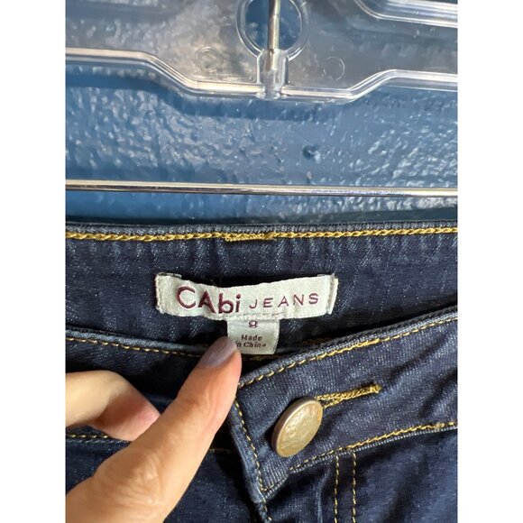CAbi Womens mid rise Bootcut Jeans Size 8 Dark Wash - Picture 4 of 7